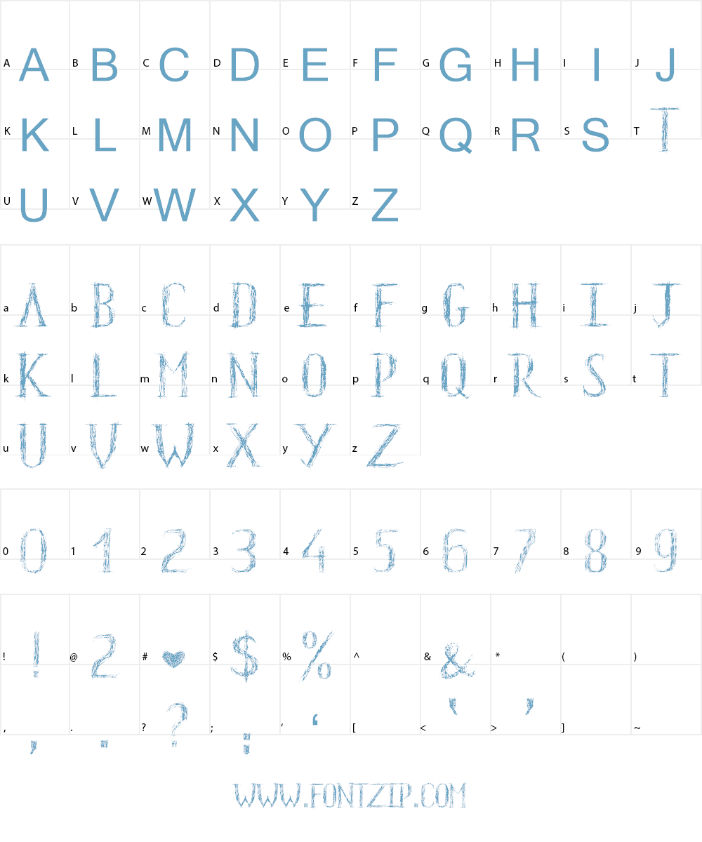 HKH Old Glyphs Font Character